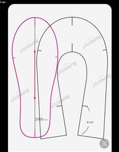 the front and back view of a sewing pattern