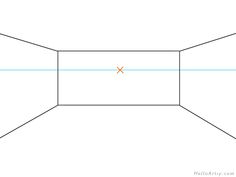 an empty room with two lines going through the center and one line in the middle