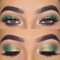 Eye Makeup For Prom Looks That Boast Major Glamour ★ Make Up Designs, Prom Eye Makeup, Make Up Inspiration, Smokey Eye Tutorial, Eye Makeup Pictures, Smink Inspiration, Green Makeup, Eye Makeup Designs, Makijaż Smokey Eye