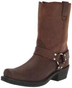 PRICES MAY VARY. Oil-resistant rubber outsole ; Steel shank ; 2 inch Strider heel ; 14.5-inch calf circumference Cushion insole with flex forepart ; Taped Side Seams; Metal Hardware Vegan Cowboy Boots, Best Cowboy Boots, Pink Cowboy Boots, Durango Boots, Ariat Boots, Square Top, Harness Boots, Pointed Toe Boots, Slip On Boots