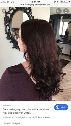 Dark Mahogany Hair, Mahogany Brown Hair Color, Hair Color For Morena, Mahogany Brown Hair, Hair Color Mahogany, Mahogany Hair, Hair Color Pictures, Brown Hair Dye, Hair Color Burgundy