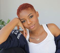 Short Copper Hair, Fade Haircut Women, Low Cut Hairstyles, Sleek Short Hair, Natural Hair Twa, Negative And Positive, Hair Black Women