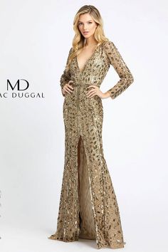 Red Carpet Ideas, Gold Gowns, Henna Dress, Park Avenue Princess, Mac Duggal Dress, Runaway Bride, Plastic Dress, Gold Gown, Bridal Shower Outfit