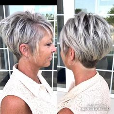 Short Blonde Pixie, Pixie Bob Haircut, Short Grey Hair, Short Layered Haircuts, Blonde Pixie Cuts, Short Pixie Haircuts, Short Pixie Cut, Pixie Bob, Short Blonde