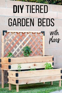 diy tiered garden beds with plans