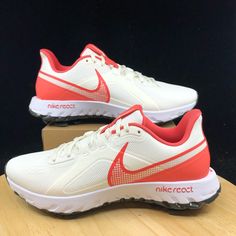 Nike React Infinity Pro Golf Shoes Sail Magic Ember White Men’s Ct6620-104. >Brand New Never Worn And In Amazing Condition, (Doesn’t Have Box) No Rips/Tears/Stains Anywhere On The Shoes. If You Have Any Questions Please Message Me And I’ll Get Back To You As Quickly As Possible. >If You Like This Pair Of Shoes You May Like Some Of My Other Pairs As Well, I Have Over 500 Pairs To Choose From I Give Discounts On All Bundles Sku: 3g= 8, 6g= 12 Blazer Mid 77 Vintage, Huraches Nike, Track And Field Shoes, Nike Air Max 98, New Nike Air Force, Nike Force, Air Max 98, Nike Waffle, Nike Air Zoom Pegasus