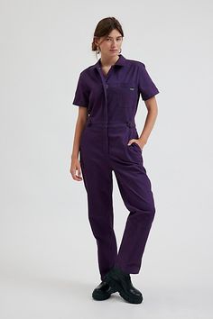 WILDFANG The Essential high waisted coveralls. Our favorite WILDFANG jumpsuit in brushed-soft stretch cotton. Short sleeve silhouette with a high waist and straight leg. The two button waistband is adjustable for a personalized fit. Features WILDFANG The Essential high waisted coverall Brushed-soft stretch cotton jumpsuit High-waisted fit with a straight leg Zip front Content + Care 97% Cotton, 3% spandex Machine wash Imported Size + Fit Measurements taken from size Medium Chest: 42" Waist: 34.2 Utility Style Denim Jumpsuit With Short Sleeves For Work, Short Sleeve Denim Utility Jumpsuit For Workwear, Utility Style Short Sleeve Overalls For Workwear, Utility Short Sleeve Overalls For Workwear, Short Sleeve Cotton Overalls For Workwear, Cotton Short Sleeve Overalls For Workwear, Cotton Utility Jumpsuit With Relaxed Fit, Short Sleeve Cotton Jumpsuits And Rompers For Fall, Cotton Short Sleeve Jumpsuits And Rompers For Fall