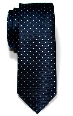 PRICES MAY VARY. Premium Pin Dots Woven Microfiber Skinny Tie Slim/Skinny Size Neckties - Width: 5 cm / 2 inches, Length: 148 cm / 58 inches. From weddings and parties to church services, casual gatherings, school functions, and business events, this necktie offers both comfort and timeless elegance. Crafted by hand with meticulous attention to detail, this necktie is composed of premium 100% Polyester Microfiber, resulting in a luxurious, smooth, soft, and durable texture. Tying a knot with it Polka Dot Business Ties, Polka Dot Fitted Ties For Business, Dress Shirt And Tie, Navy Tie, Blue Pin, Suit And Tie, Ties Mens, Necktie, Mens Suits