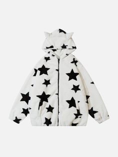 Majesda® - Star Sharp Corners Hoodie outfit ideas streetwear fashion Star Hoodie, Cute Grunge, Hat Aesthetic, Edgy Streetwear, Cozy Fall Outfits, Aesthetic Cat, Black Stars, Trendy Streetwear, Hoodies And Sweatshirts