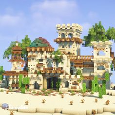 Download this and my other builds on my patreon! ♡ Minecraft Diorite Builds, Dessert Minecraft House, Minecraft Dessert House, Minecraft Vanilla Builds, Vanilla Minecraft Builds, Minecraft Desert Base, Desert Mansion Minecraft, Minecraft Dessert Build