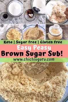 step by step instructions on how to make easy brown sugar subs in a food processor