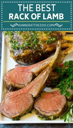 the best rack of lamb with parsley on top