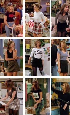 Look 80s, Fashion Guys, Rachel Green Outfits, 90’s Outfits, Diy Outfits, Jenifer Aniston, Green Outfits