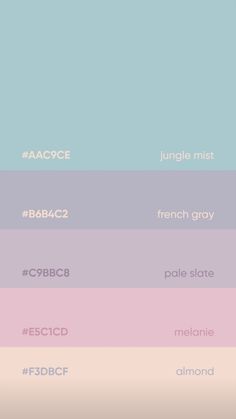 the color scheme for different colors and font