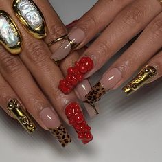 swipe to see inspo ❣️ #apresgelx #gelxnails #gelxnails #nailinspo #longbeachnails #orangecountynails #ocnails #lanails #losangelesnails… | Instagram Hamilton Outfits, Nail Journey, Drip Nails, Colored Acrylic Nails, Red Nail Designs, Red Nail, Unique Acrylic Nails, Bling Acrylic Nails