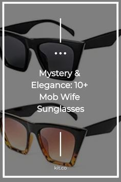 Discover the allure of mystery and elegance with these 10+ mob wife sunglasses. These stylish shades are perfect for adding a touch of glamour to any outfit. Whether you're channeling your inner femme fatale or simply want to exude confidence, these sunglasses will undoubtedly turn heads. Embrace your inner mob wife and step into the world of high fashion with these captivating accessories. Shop now and up your style game! Accessories Shop