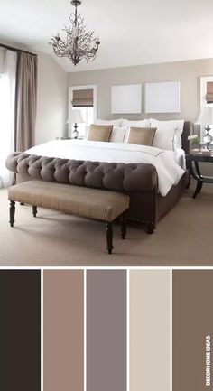 bedroom design ideas for couples color combos Soothing Bedroom Colors, Room Color Ideas Bedroom, Calming Bedroom Colors, Beautiful Bed Designs, Cheap Bathroom, Calming Bedroom, Kuantan