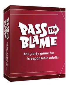 pass the blame party game for irresponiable adults is out now