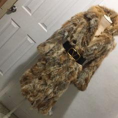 It Has No Name But Is Beautiful And Comfortable And Still Strong Brown Fur Coat With Faux Fur Lining For Spring, Brown Faux Fur Lined Coat For Spring, Spring Brown Fur Coat With Faux Fur Lining, Vintage Gold Outerwear For Fall, Fur Jacket Women, Big Girl Fashion, Big Girl, No Name, Fur Jacket