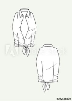 Camicia smanicata donna annodata - Acquista questo vettoriale stock ed esplora vettoriali simili in Adobe Stock #vector #sketch #woman #shirt #sleevless Fashion Design Sketches, Design Sketch, Fashion Sketches, Peace Gesture, Fashion Illustration, Womens Shirts, Fashion Design