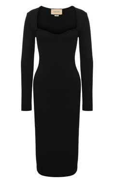 Stretch Viscose Bodycon Dress Gucci Gucci Black Dress, Gucci Dress, International Clothing, Guccio Gucci, Runway Dresses, Black Jersey, Fashion Inspiration Design, Gucci Black, Dress Brands