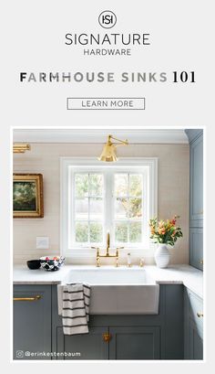 a white sink sitting under a window in a kitchen