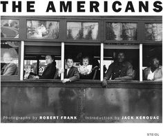 an advertisement for the american's shows people sitting in a bus and looking out the window