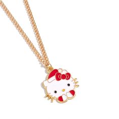 3/$15 Hello Kitty Christmas Necklace Hello Kitty Wearing Santa Hat Charm Great Gift For Hello Kitty Fan! 3/$15 All Items With A Star “ “ Are 3 For $15. Simply Add 3 Items To Your Bundle & Offer $15. Cute White Hello Kitty Jewelry, Cute Gold Jewelry For Christmas, Hello Kitty White Necklace For Gift, White Hello Kitty Necklace For Gift, White Hello Kitty Necklace Gift, Cute Red Necklace For Parties, Cute Christmas Party Jewelry, White Kawaii Necklace For Parties, Cute Christmas Holiday Jewelry