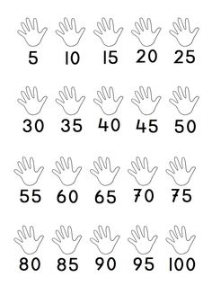 the numbers and hands for each hand are shown in black on a white background,