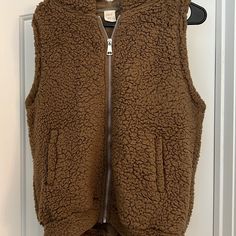 So Soft! Cozy Vest. Never Worn. No Tags. Pretty Zipper Front. Hooded. Comfy Hooded Winter Outerwear, Comfy Outerwear For Cold Weather And Winter, Comfy Hooded Spring Outerwear, Comfy Hooded Fall Outerwear, Warm Comfy Outerwear, Comfy Hooded Outerwear For Cold Weather, Comfy Cozy Fit Warm Outerwear, Warm Comfy Fit Outerwear, Comfy Cozy Warm Outerwear