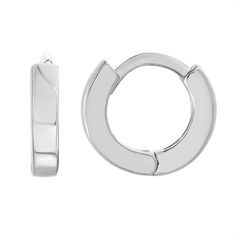 Simply elegant, these sterling silver huggie hoop earrings are the perfect choice for any outfit. Simply elegant, these sterling silver huggie hoop earrings are the perfect choice for any outfit. Length: 9.5 mm Backings: arched wire Metal: sterling silver Finish: polished Packaging: boxed Please note, due to the high value of this item, a signature may be required upon delivery. Size: One Size. Color: Multicolor. Gender: female. Age Group: adult. Nickel-free Modern White Gold Huggie Earrings, Modern Nickel-free Huggie Hoop Earrings, Sterling Silver Polished Huggie Earrings, Silver Hypoallergenic Huggie Hoop Earrings, Polished Sterling Silver Huggie Earrings, Modern Nickel-free White Gold Huggie Earrings, Modern White Gold Nickel-free Huggie Earrings, Modern Hypoallergenic White Gold Huggie Earrings, Nickel-free White Gold Small Hoop Huggie Earrings