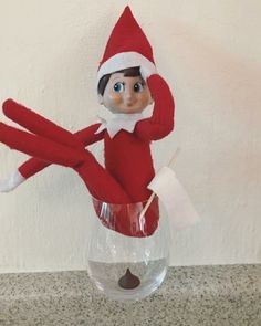 Funny Elf On The Shelf, Elf Ideas Easy, Easy Elf On The Shelf, Bad Elf, Easy Elf, Awesome Elf On The Shelf Ideas, Elf Magic, Elf Props, Elf Activities