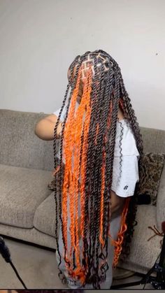 Braids Hairstyles For Black Women Color, Peekaboo And Skunk Stripe Box Braids, Stunk Strip Braids, Black And Red Passion Twist, Simple Cute Hairstyles Braids, Peekaboo Island Twists, Twist Braids Hairstyles With Color, Cute Hairstyles For Black Girls Braids, Natural Braided Hairstyles Without Weave For Short Hair