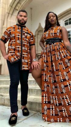 Couple Prom Outfits, African Print Outfits, Agbada Outfit