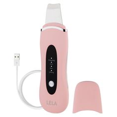 Spa Sciences LELA, a transformative 4-in-1 ultrasonic facial skin scrubber spatula meticulously crafted for deep cleansing, pore extraction, skin lifting, and serum infusion. Experience a radiant glow as LELA's multi-modes cater to every one of your skin care needs. Its high-frequency ultrasonic vibrations gently remove blackheads, whiteheads, and embedded debris, providing a thorough cleanse. The Positive Ion+ Technology reaches deeper than traditional facial washing, attracting even the most s Facial Spatula, Pore Extraction, Skin Spatula, Ultrasonic Facial, Muscles Of The Face, Face Tools, Sephora Skin Care, Skin Care Devices, Self Care Aesthetic