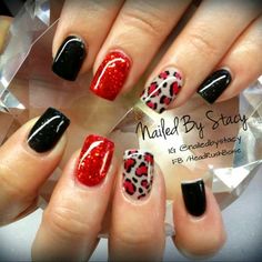 Cool Square Acrylic Nails, Heart Leopard Nails, Red Black And White Valentines Nails, Heart Cheetah Nails, Valentine Cheetah Nails, Valentines Leopard Nails, Cheetah Dip Nails, Cheetah Print Valentine Nails, Acrylic Nail Designs For Valentines Day