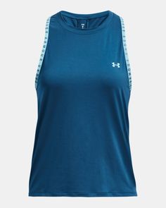 a women's undershirt tank top in blue