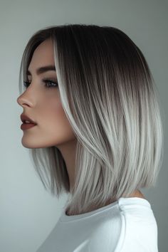 Discover 35 elegant gray hair styles that exude sophistication and timeless beauty! ✨🩳 #GrayHair #ElegantStyles #TimelessBeauty Hair Dye Shades, Gray Hair Styles, Gray Hair Color, Silver Blonde Hair, Silver Hair Color, Ash Blonde Hair, Short Hair Color, Grey Hair Color, Gray Hair