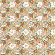 an abstract flower pattern with many different colors