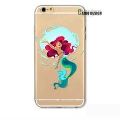 the little mermaid phone case is shown