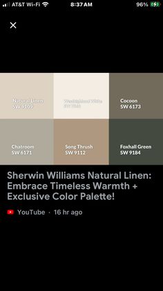 sherylin williams natural linen embraces warmth and exclusive color palette