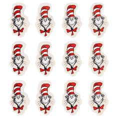 the cat in the hat stickers