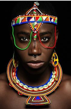 African jewellery ~African fashion, Ankara, kitenge, African women dresses, African prints, African men's fashion, Nigerian style, Ghanaian fashion ~DKK African Textiles, We Are The World, Warrior Princess, African Dresses For Women