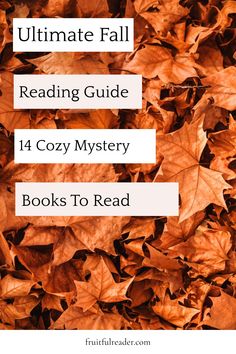 the ultimate fall reading guide for cozy mystery books to read