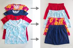 two different dresses are shown with the same color and pattern as well as the size