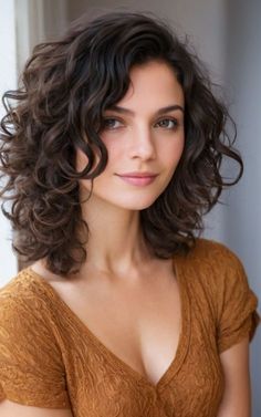 Layer Medium Haircut, Curly Medium Length Haircut, Medium Length Curly Hair With Layers, Haircuts For Medium Length Hair Layered, Haircuts Trending, Medium Length Curly Hair