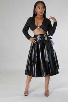 Stretch Skirt, Leather Zipper, Faux Leather, How To Wear