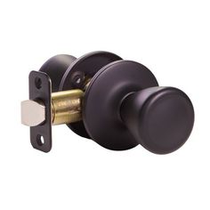 an image of a door handle with a knob on the front and side of it