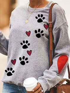 🚚FREE Shipping on orders over $100 ✨ use Code: "Mylook" for Extra Discount at checkout ﻿- 📏Sizing: run a little small 📏 In the cold autumn morning, the best thing is to wear the INS dog paw Print Hoodie! Create a round neckline and drop shoulders with loose long sleeves. It has a love pattern, making it more fashionable! Gender: Women Type: Tops Feature: Print Material: 5% Spandex, 95% Polyester Care: Hand Wash Cold. Do Not Bleach. Line Dry. Iron Low Heat Style: Casual/Fashion Color: White, Yellow, Grey, Black, Magenta, Pink Size: S, M, L, XL Please Note: All Dimensions Are Measured Manually With A Deviation Of 1 To 3cm. Footprint Heart, Women's Hoodies, Autumn Morning, Dog Paw Print, Round Neck Sweatshirts, Dog Hoodie, Dog Paw, Heat Styling Products, Dog Paws