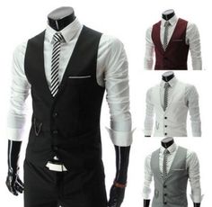 Men's vest fit for casual cosplaying events or an evening out on the town.  Materials: Broadcloth Suits Men Slim, Slim Fit Suit Men, Business Jacket, Mens Suit Vest, Hipster Man, Slim Fit Suit, Mens Formal, Formal Business, Vest Fashion